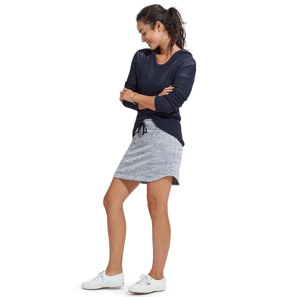 Athleta downplay skirt zip picket stretch drawstring waist EUC M active grey